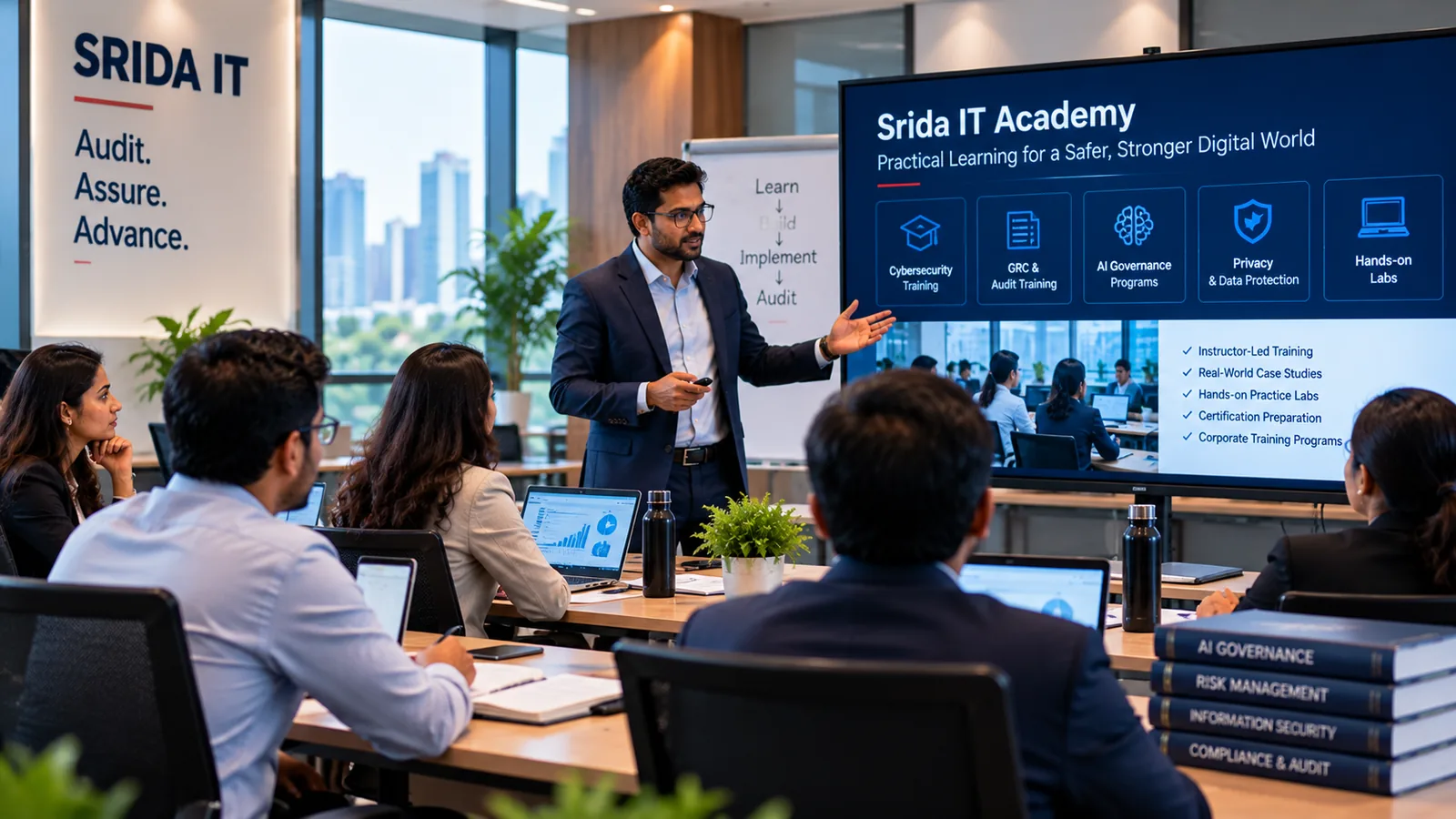 Instructor-led professional training session at Srida IT Academy