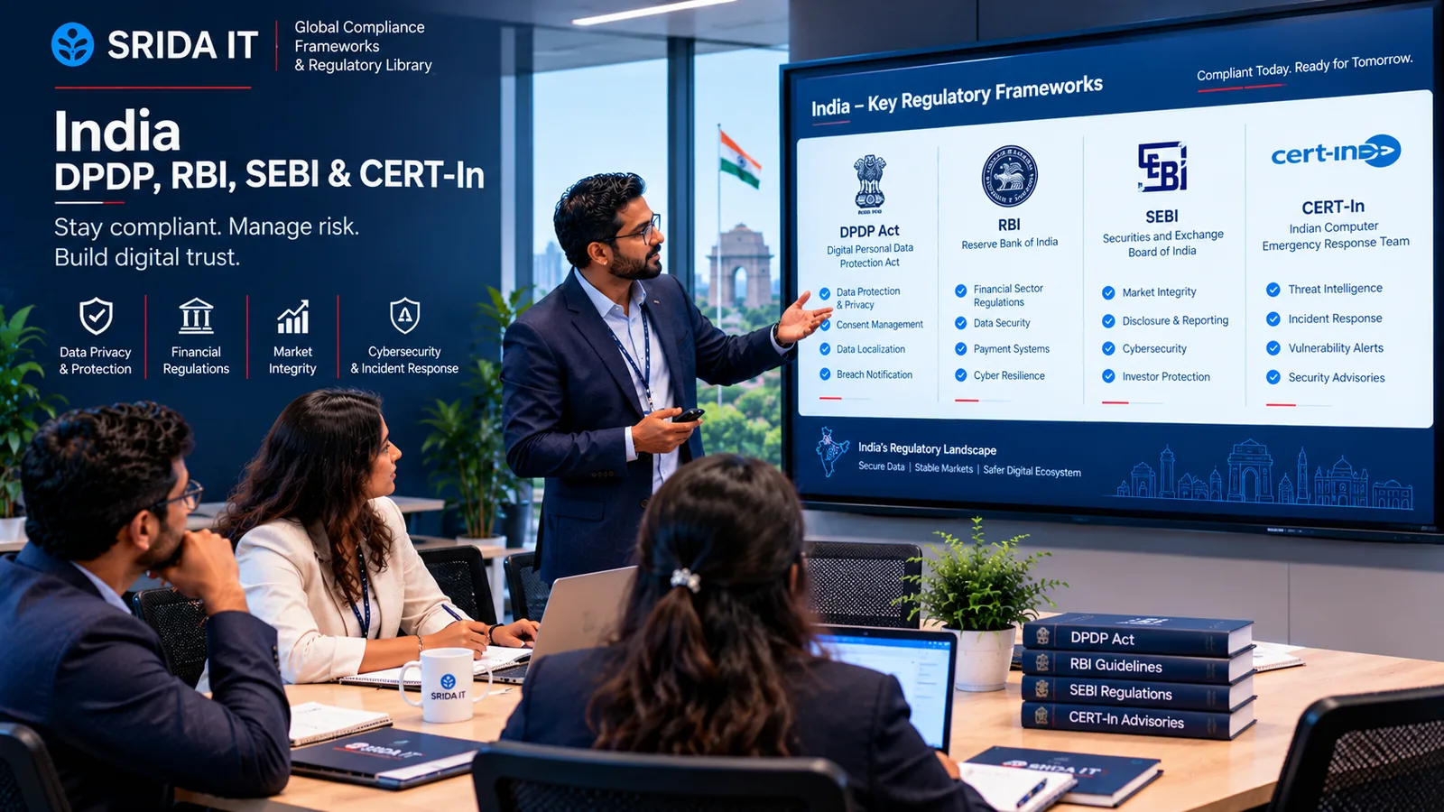 India regulatory compliance briefing (conceptual illustration)