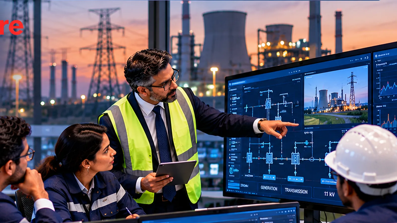 Energy, utilities and critical infrastructure assurance (conceptual illustration)