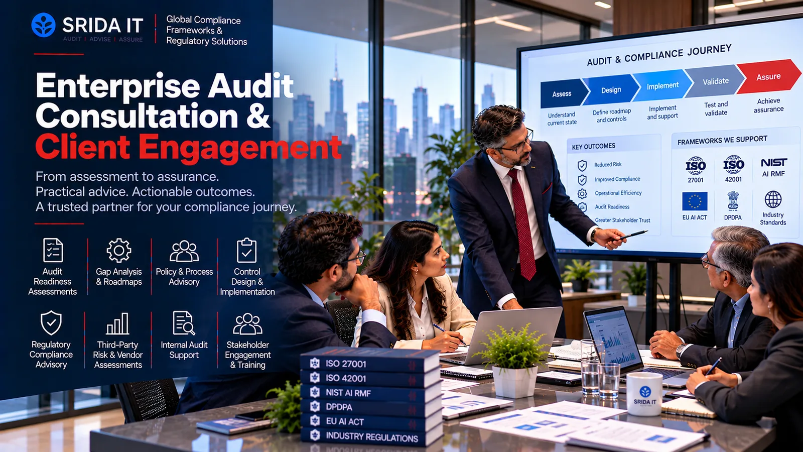 Enterprise audit consultation and client engagement (conceptual illustration)