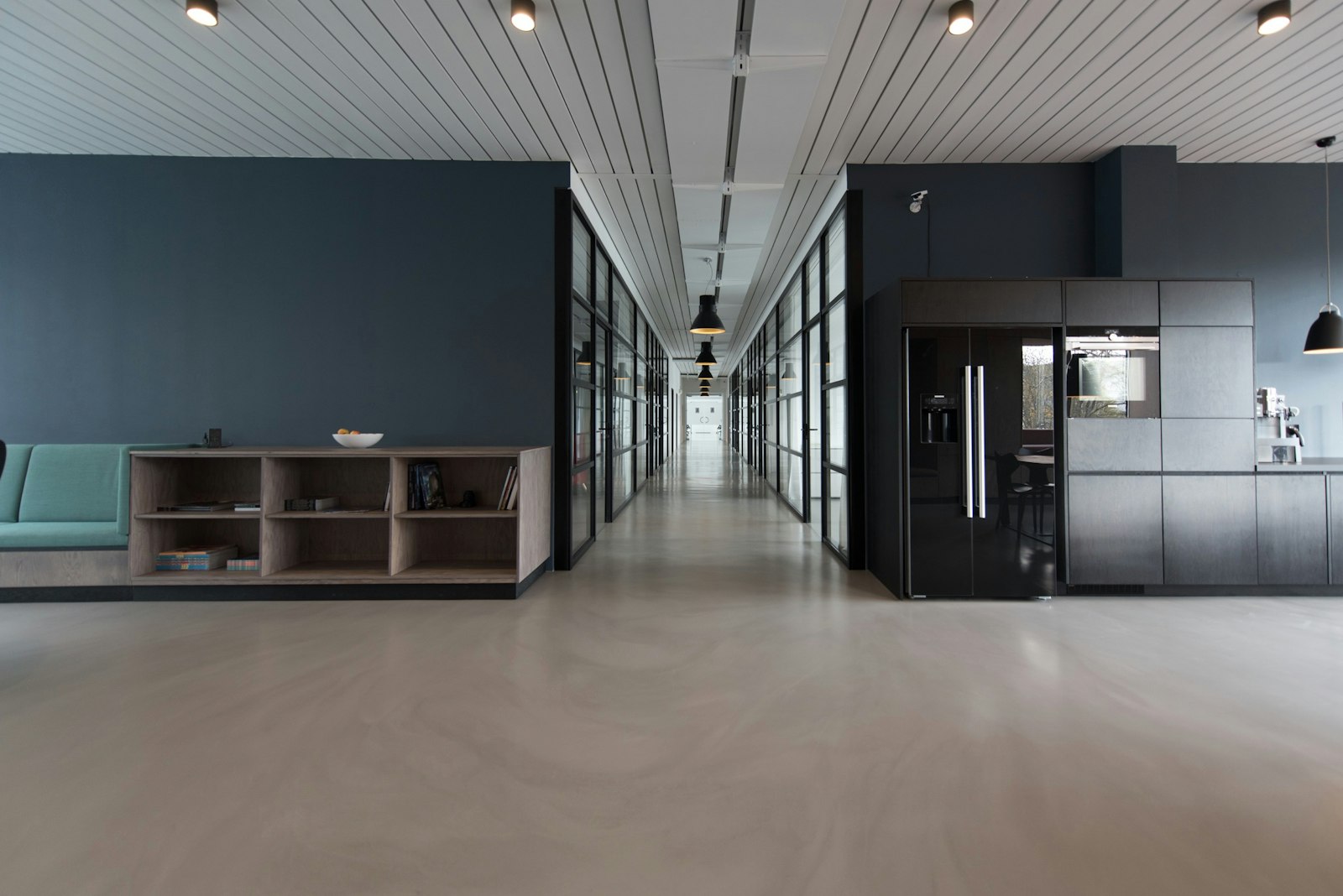 A modern advisory office — glass walls, partner-led delivery